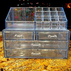 Just Shine 2-part makeup and jewelry drawers and organizer
